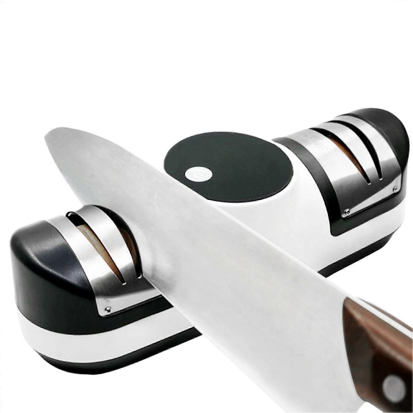 Rechargeable Electric Knife Sharpener with 3Speed Adjustable Settings, Quiet for Kitchen Use