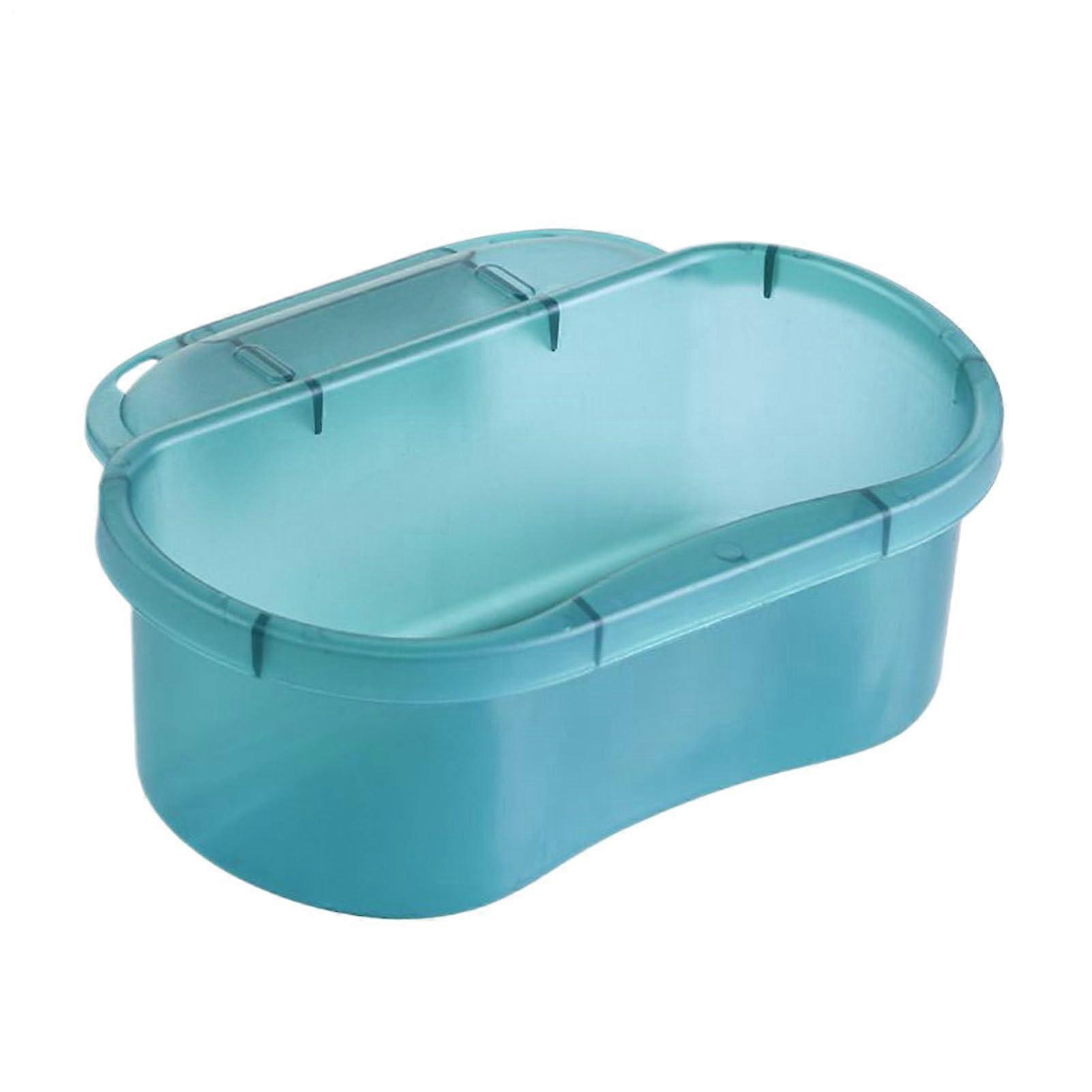 Sink Strainer Basket with SpaceSaving Corner Design, Wall Mounted Blue Kitchen Drain Catcher