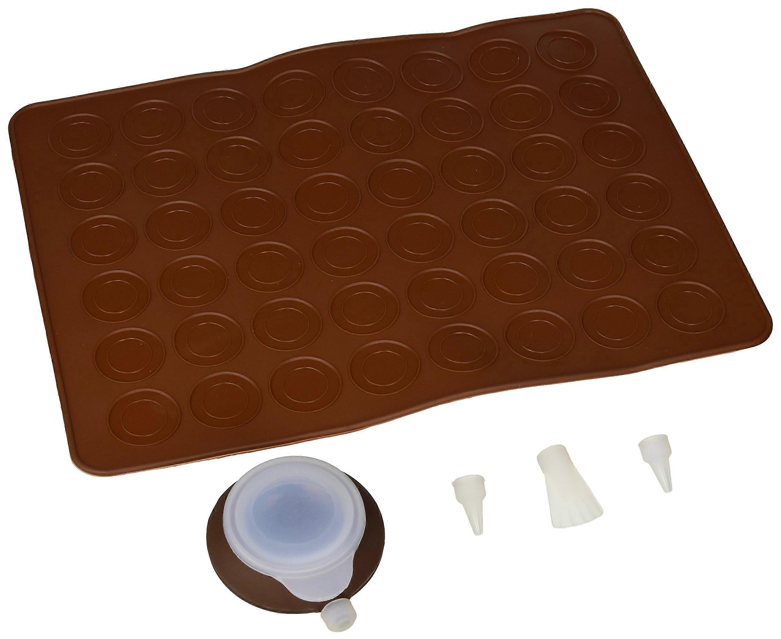 48Cavity Silicone Macaron Baking Mat with Uniform Shape Molds and Easy Release Surface