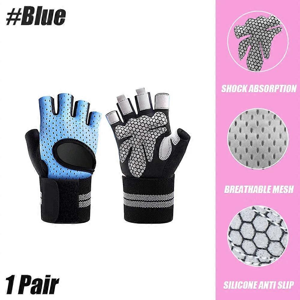 Half Finger Workout Gloves With Wrist Support & Women – Crossfit