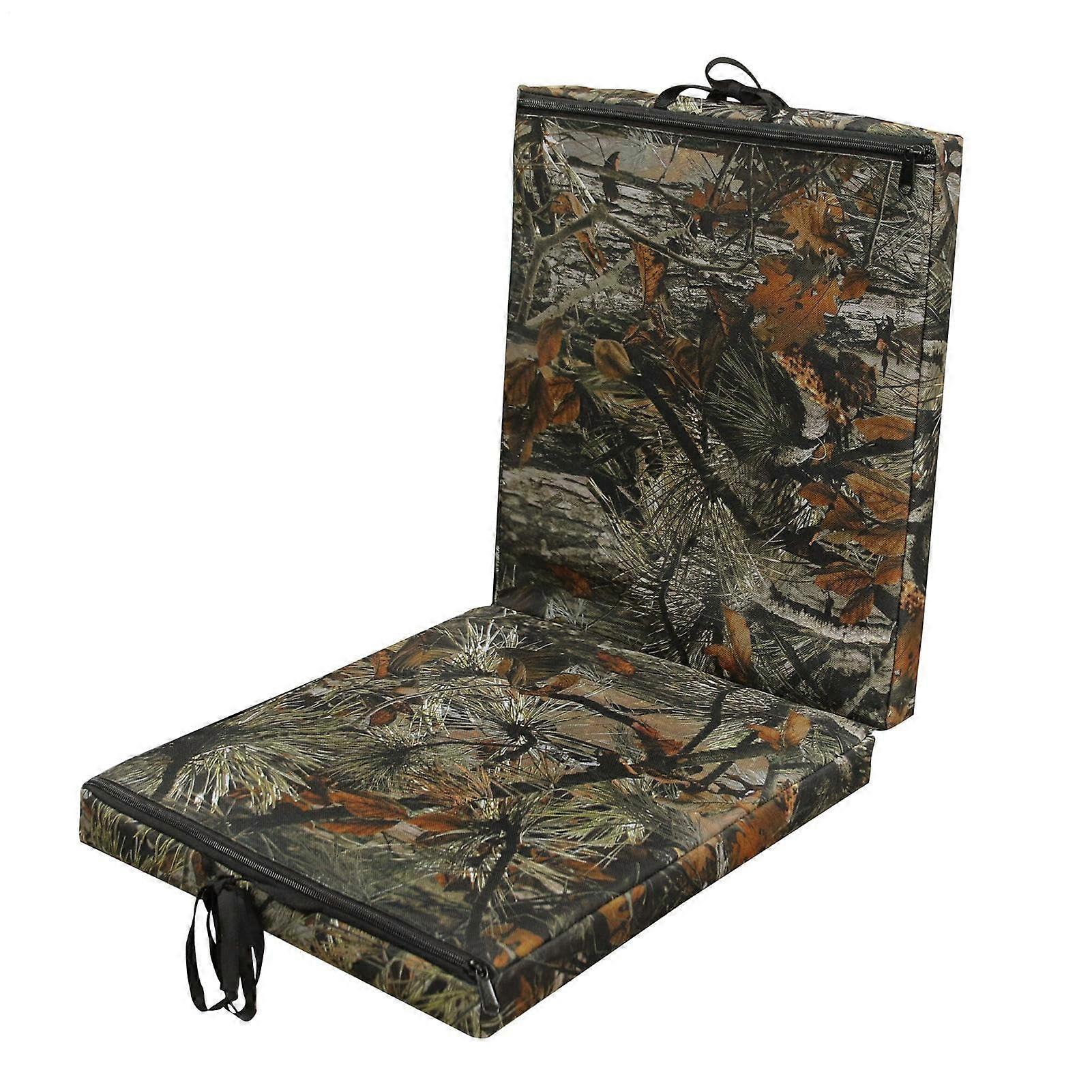 Two Person Hunting Tree Stand Seat Cushion with  Support, Lightweight Foldable Deer Pad