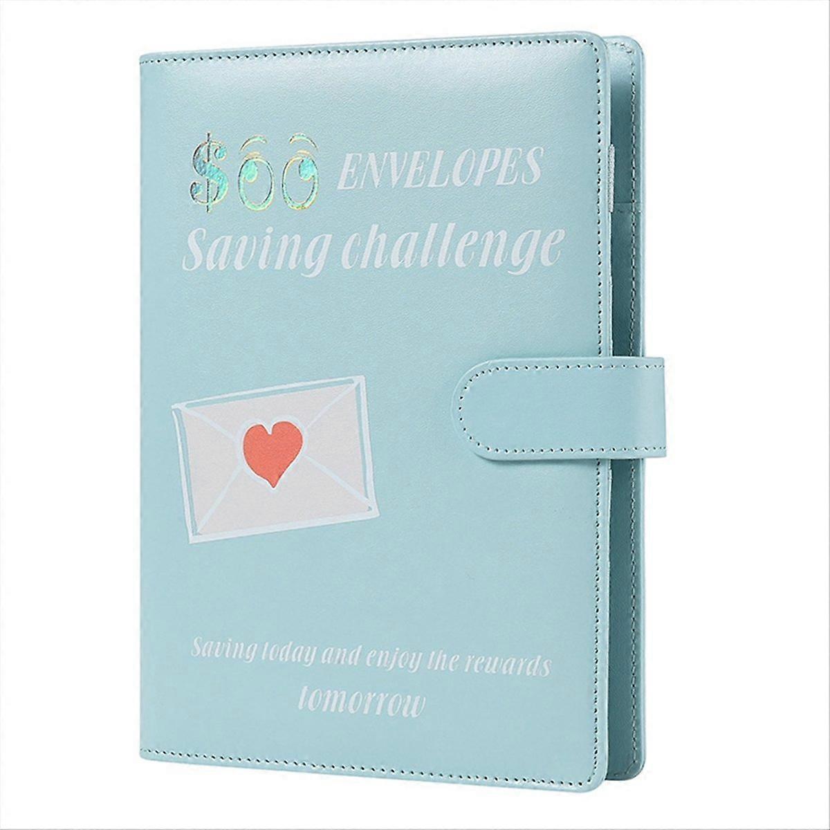 100 Konvolutter A5 Penge Besparende Budget Ringbind Blå