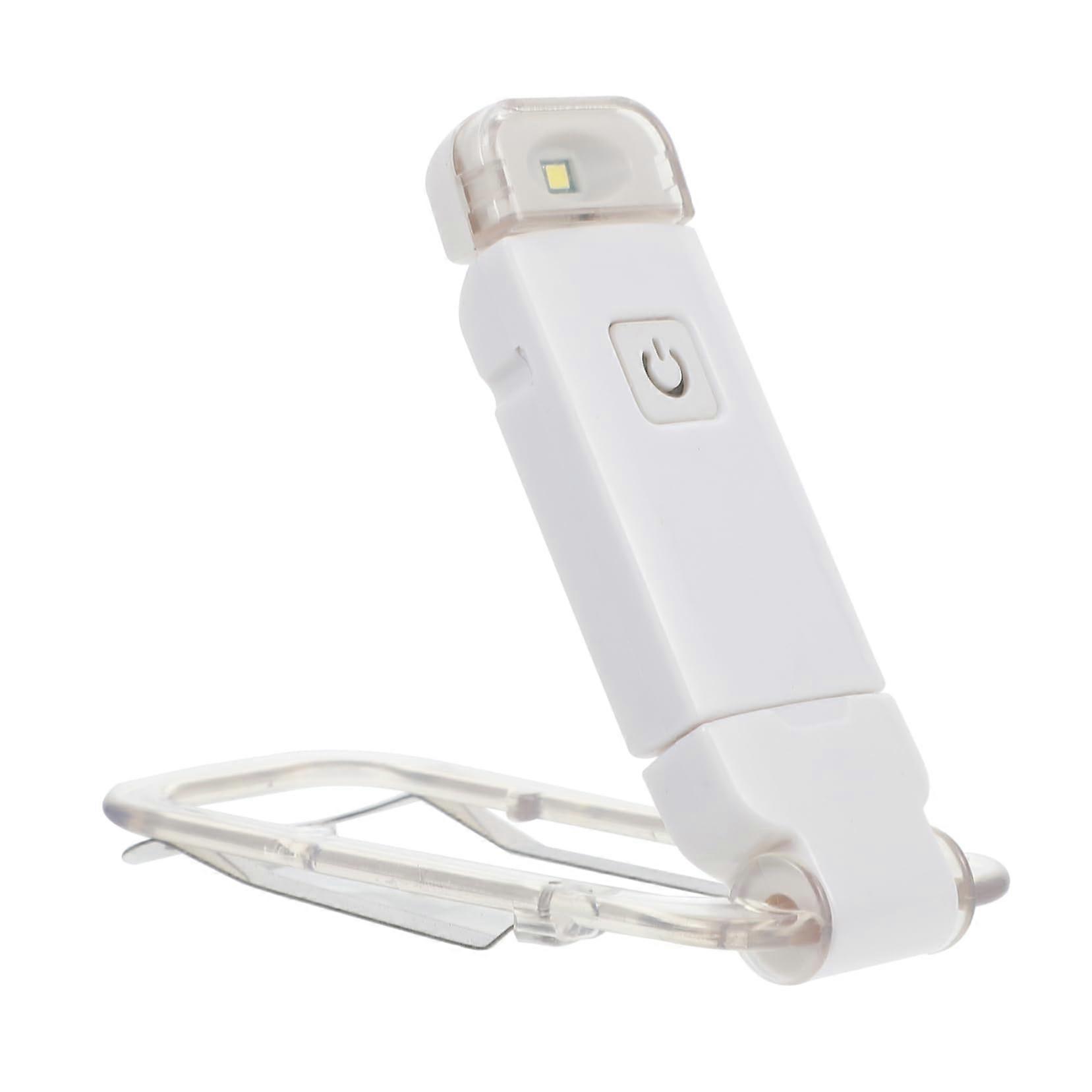 USB Rechargeable Clip On Book Reading Light with Eye Protection and Foldable LED Design