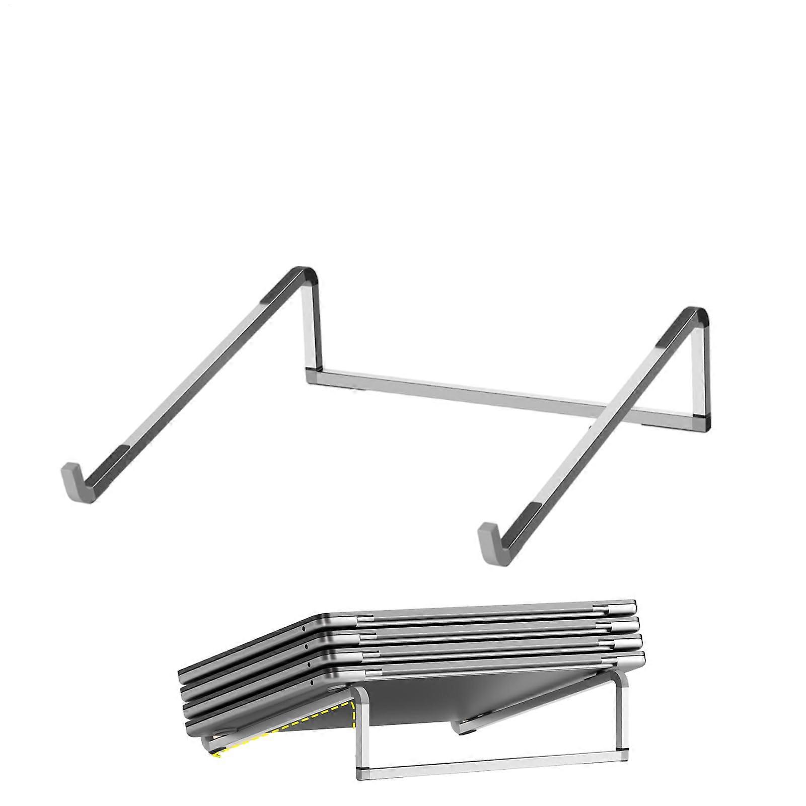 Adjustable Aluminum Laptop Stand with Ergonomic Elevation, Foldable Design and NonSlip Pads