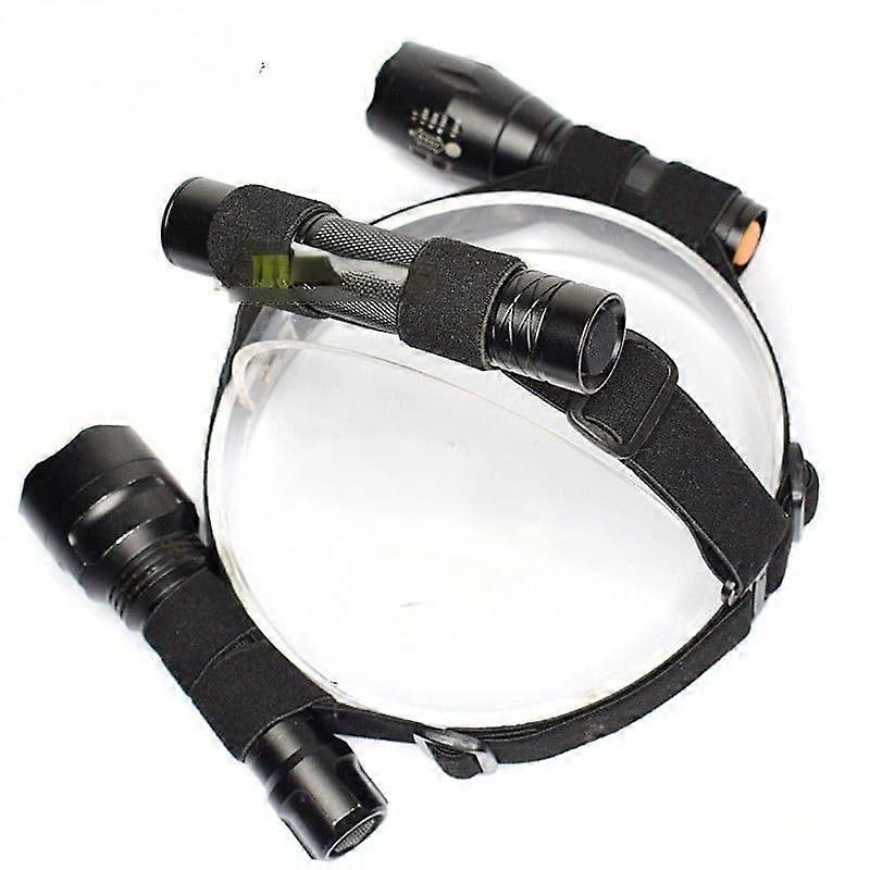 Adjustable Headlamp Strap with Clip Buckle Mount for 24mm LED Flashlight Torch Hands Lighting