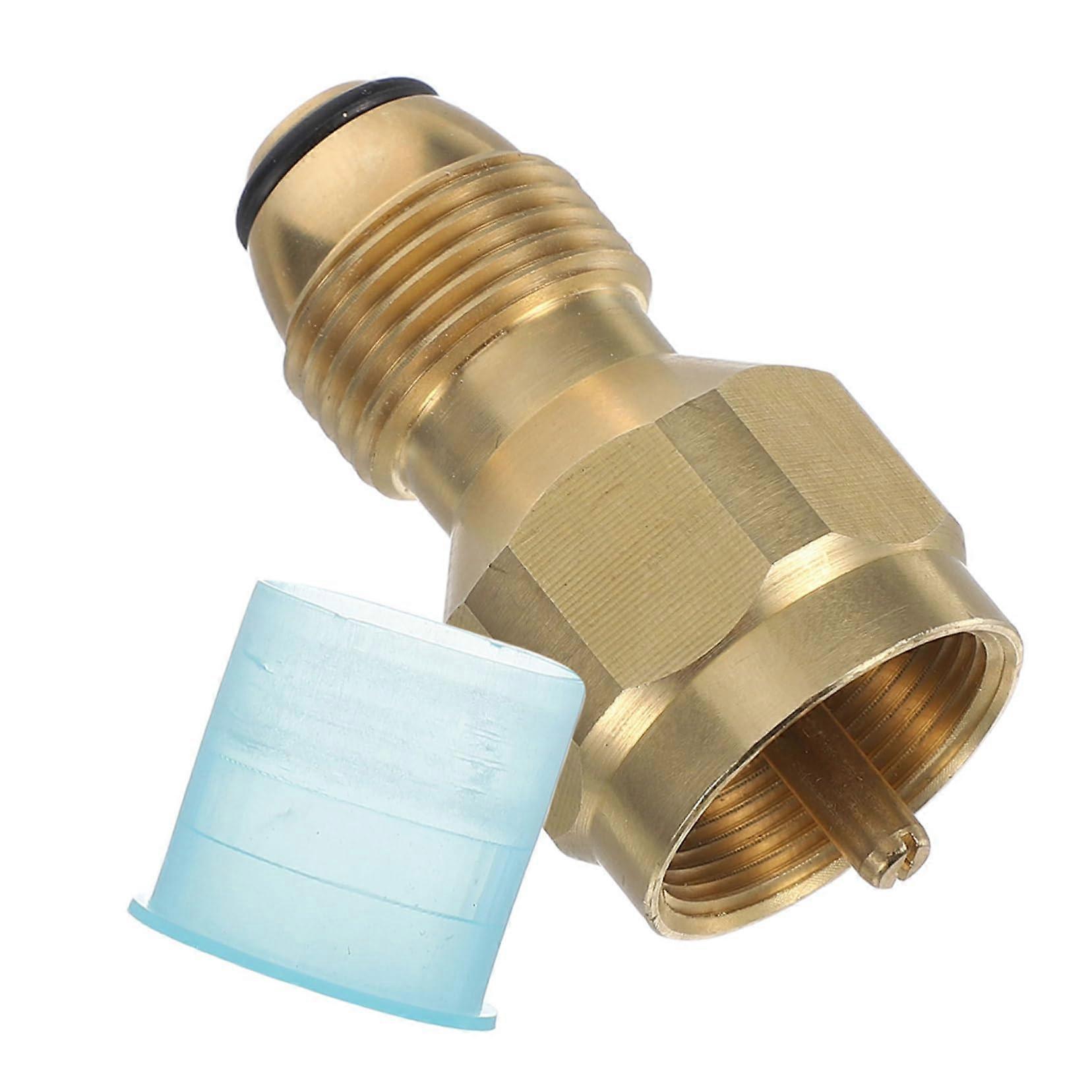 Propane Tank Adapter Conversion Fitting with Quick Connect Valve,  Pressure Resistant for Camping Stove and Grill