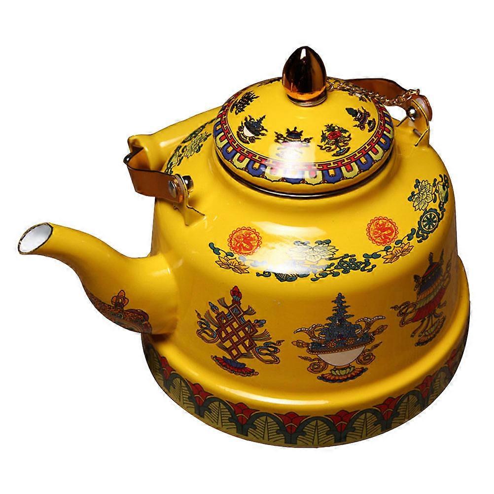 Flower Teapot Tea Kettle Small Ceramic Teaware Kitchen Use 1Pcs