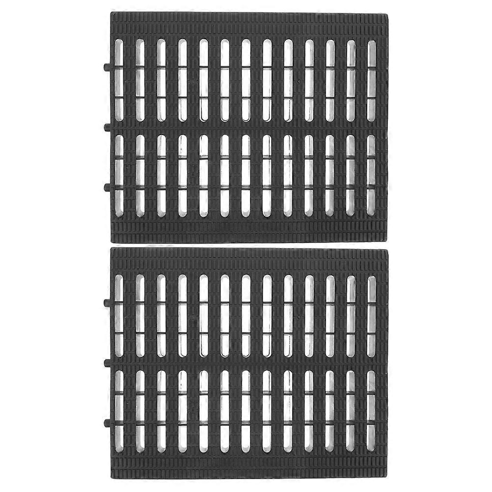 Replaceable Trench Grate Sewer Cover Kitchen Bathroom Water Permeability 2Set