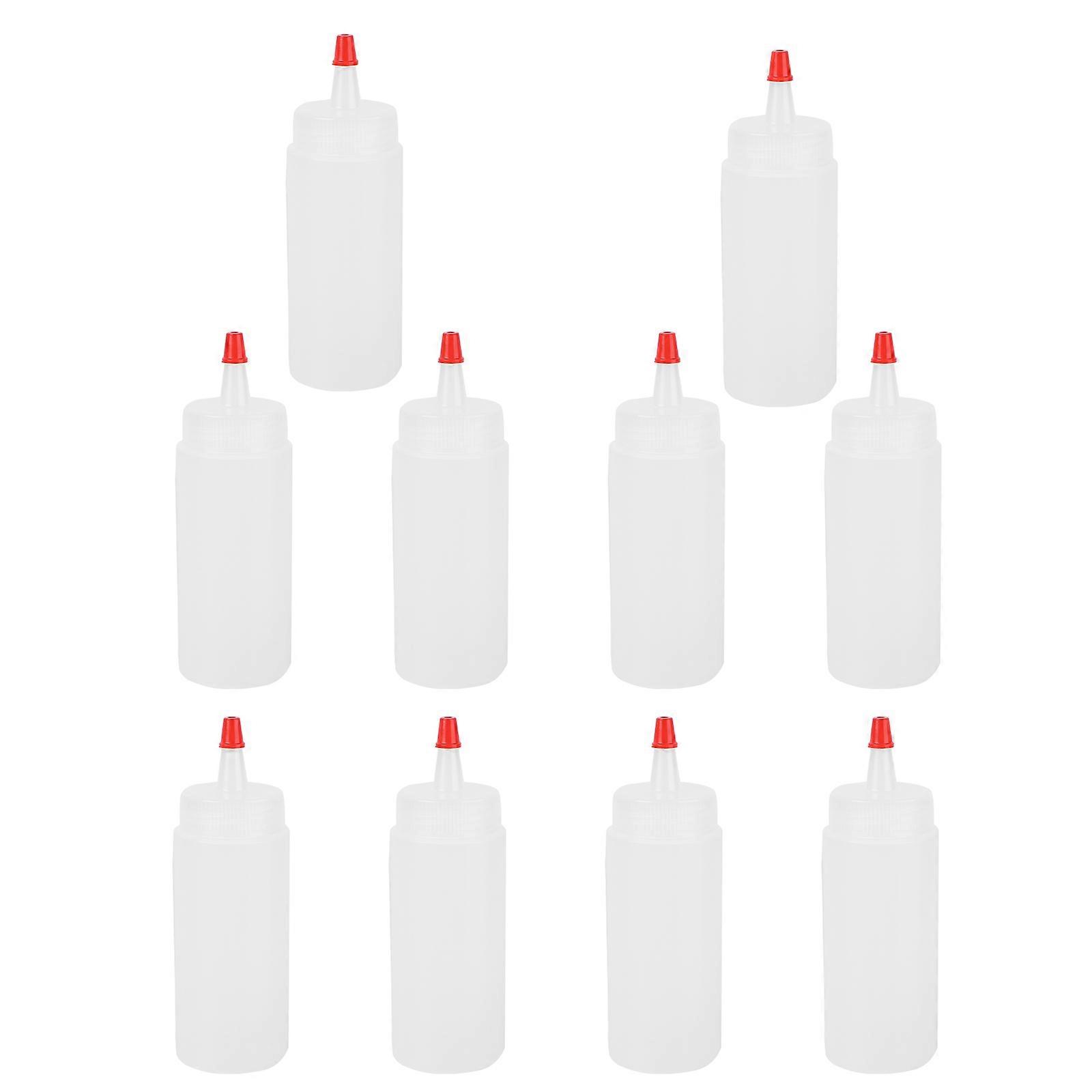 Condiment Bottle Squeeze Bottle for Sauce Storage 10Pcs Set
