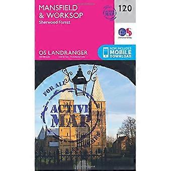Mansfield & Worksop, la forêt de Sherwood (OS Landranger carte)