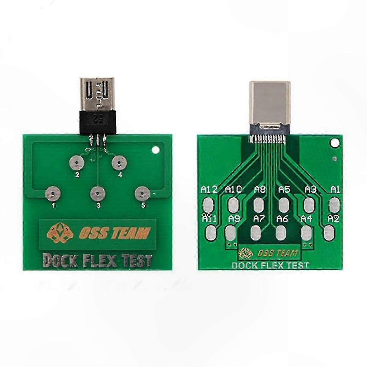 2Pc Micro-USB & Type-C USB 3.1 Test Board for Android PCB
