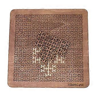 Quebra-cabeças Fractal em Bandeja, Quebra-cabeça Portátil de Madeira Irregular Desafiador e Difícil, Quebra-cabeça Premium em Madeira Compensada de Bétula para Decoração de Casa e Presente