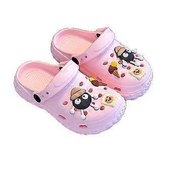Kids Toddler Garden Clogs Non Beach Pool Slide Water Shoes Indoor Outdoor Clogs Sandals for Boys Girls Pink 14-14.5Years