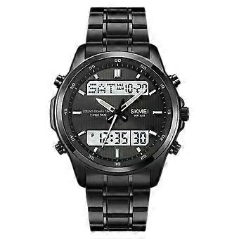 SKMEI 2049 Mens Back Light Sport Watch Despertador À Prova D' Água relogio masculino 3 Tempo Contagem Regressiva Temporizador Relógios de Pulso Digitais