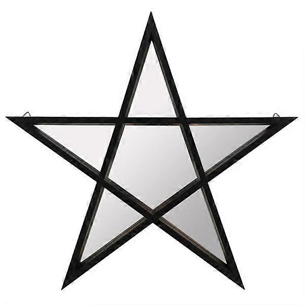 Something Different Pentagram Wall Mirror One Size Black Black One Size