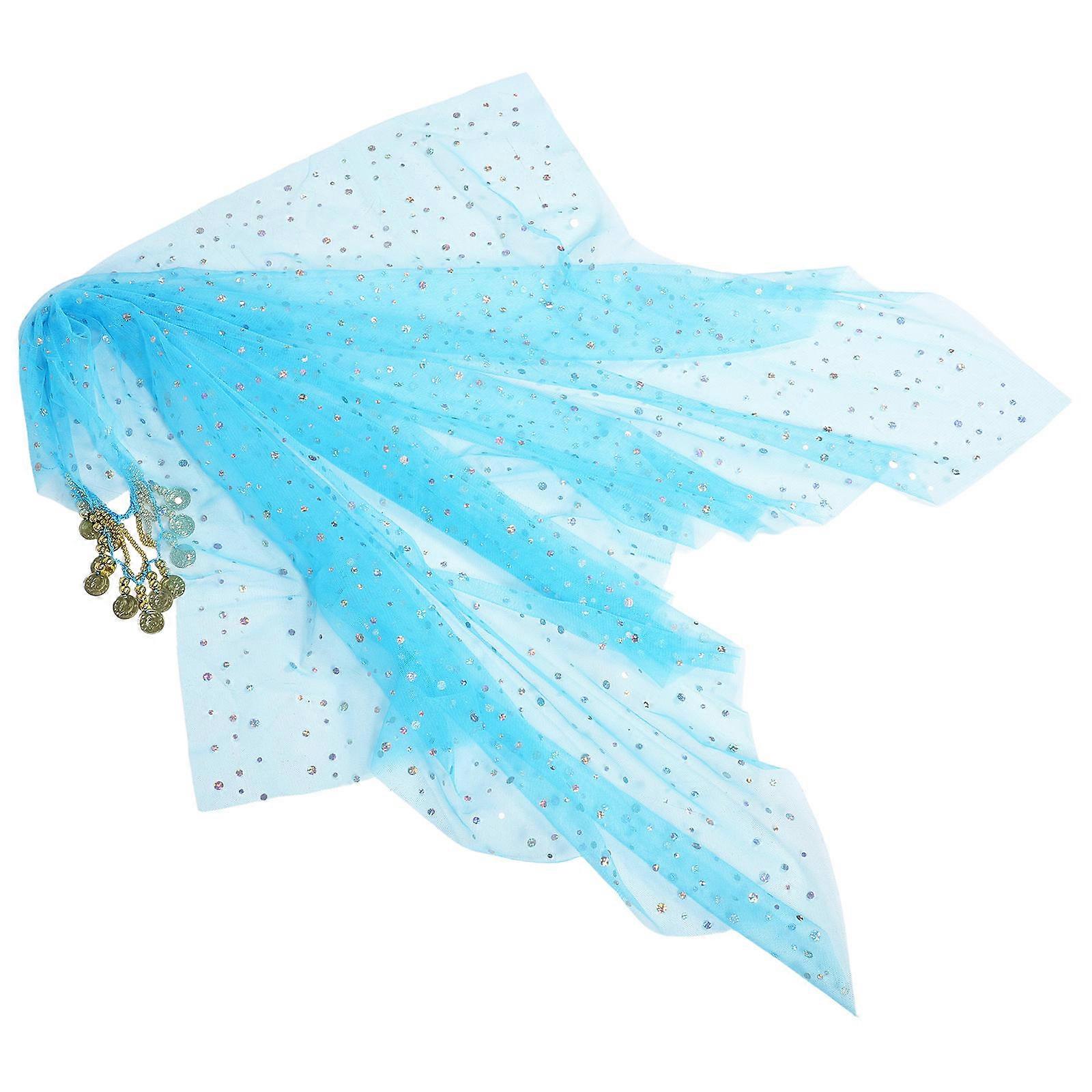 Delicate Belly Dancer Head Scarf Set Polyester Accessory for Dance Performance