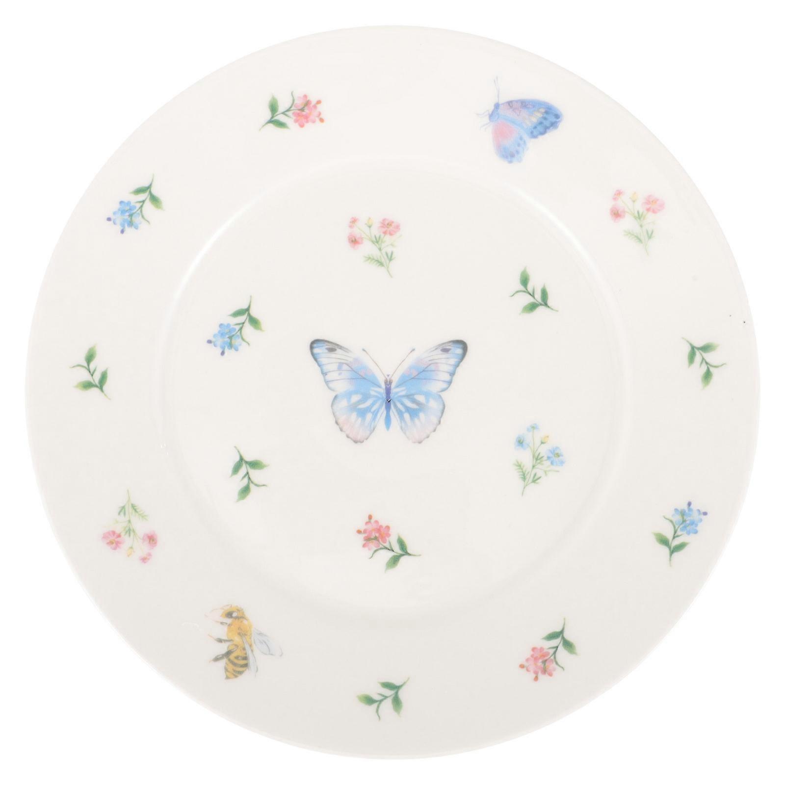 Serving Platter Small Ceramic Dish Restaurant Multi-Colored Easy to Clean 1Pack