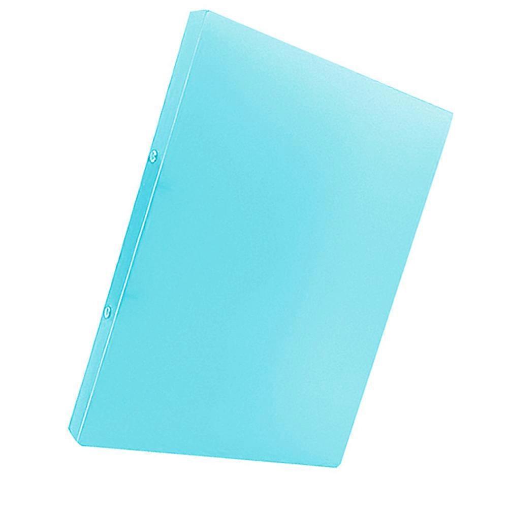 Multifunctional Binder Document File Folder for Files Holding 3Pcs Blue Punched Hole