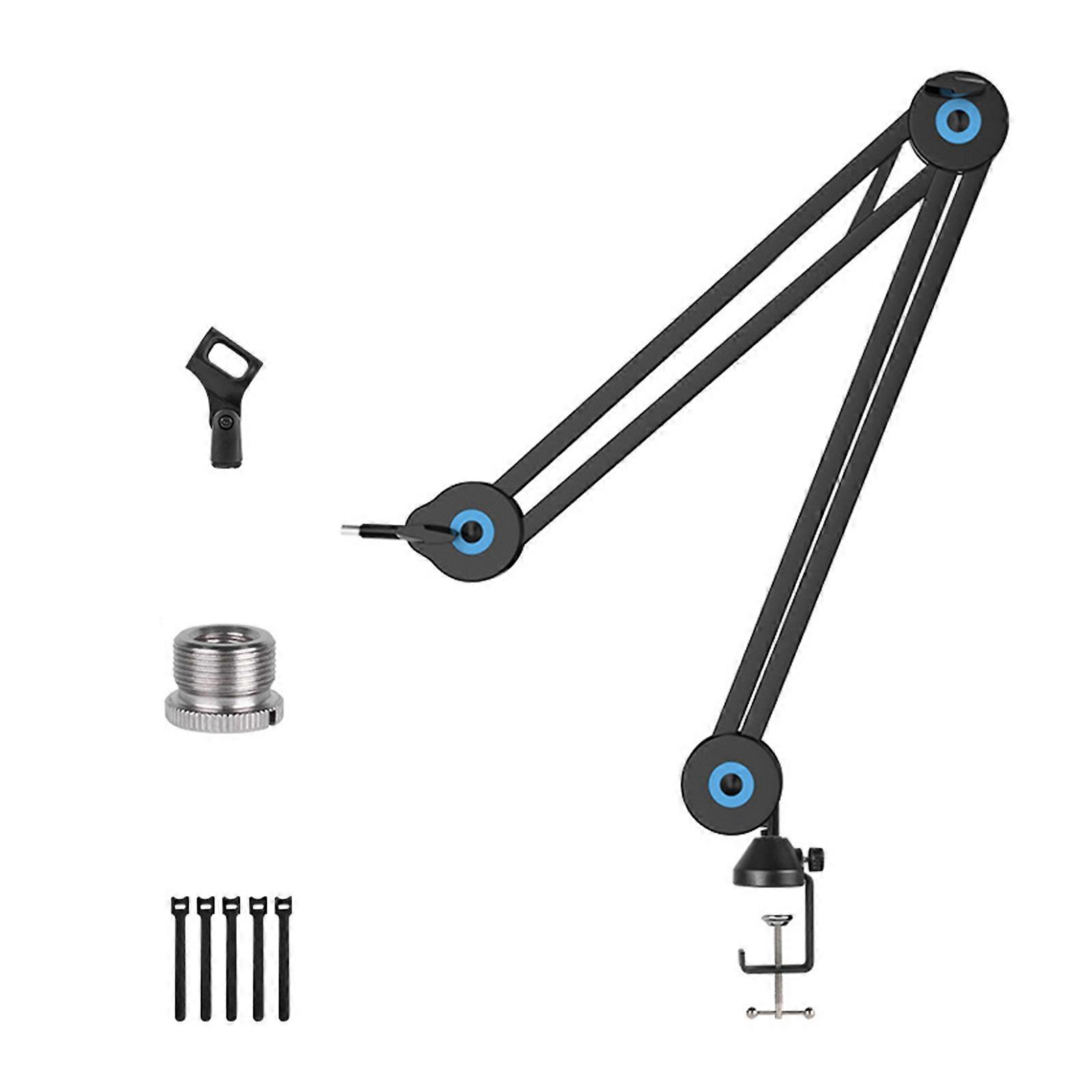 Durability Alloy Microphone Brackets With MultiDirectional Adjustment Solid Grip Microphone Boom Arm For Content Creators Multicolor
