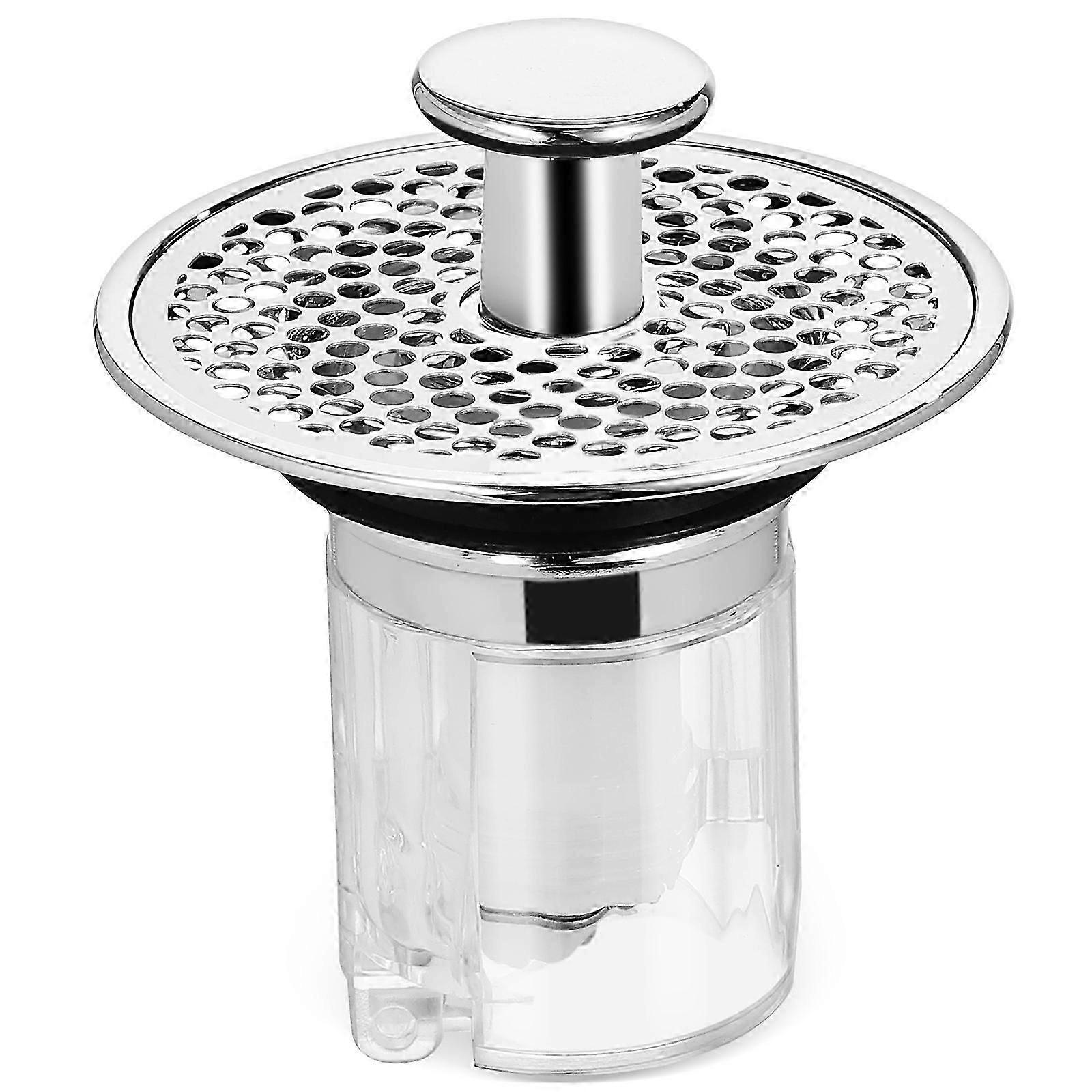 Bathroom Sink Drain Strainer Silver Basin Drain Filter for Kitchen Use
