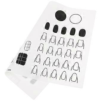 Nail Art Stamping Mat Silicone Workspace Stamping Plate Nail Polish Coloring Practice Pad Nail Sticker Guide Drukowanie Transfer Table Cover Tools Manic