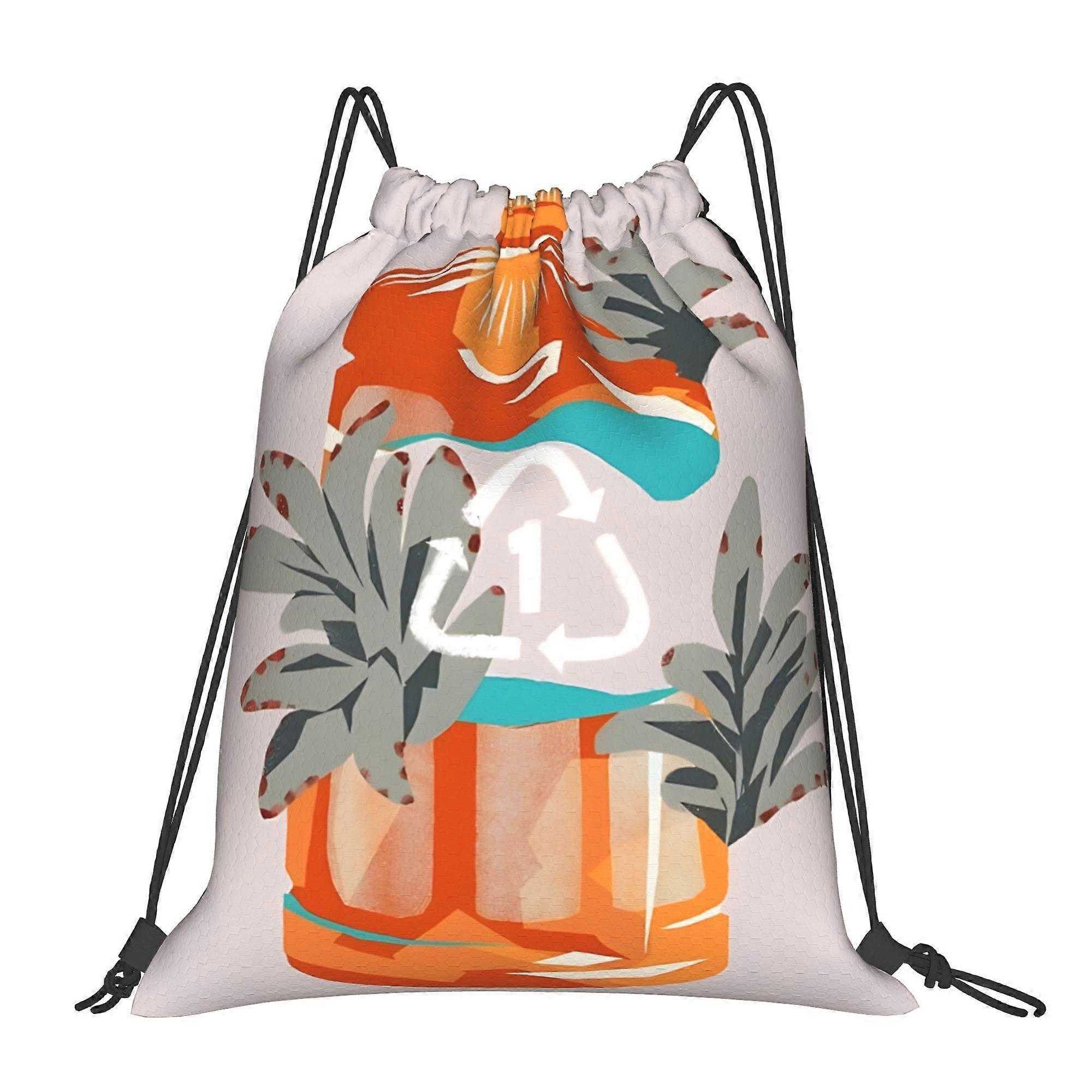 Polyester Drawstring Backpack-Cqazw