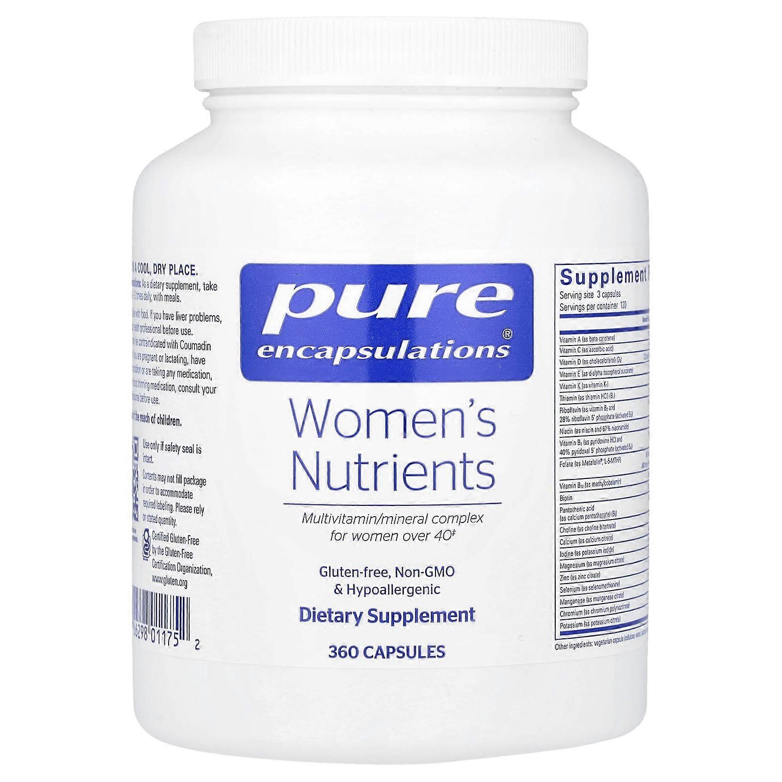 Pure Encapsulations, Women's Nutrients, 360 Capsules