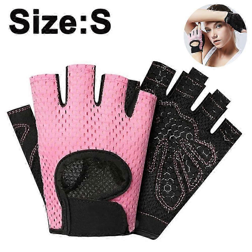 Workout Gloves with Padding, Fingerless Pole Dance Gloves