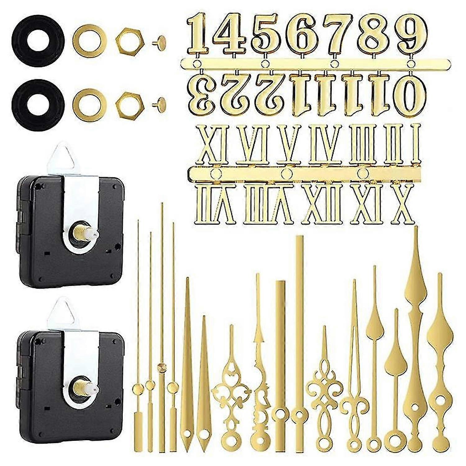 Clock Mechanism Silent Quartz Movement Machine Wall Hands Pointer Set for Replacing Clock Replaceme