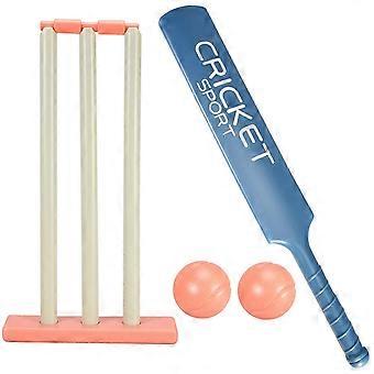 Cricketset voor kinderen met ABS-bat, wickets en ballen voor binnen- en buitenspelen, geschikt voor kinderen vanaf 3 jaar.