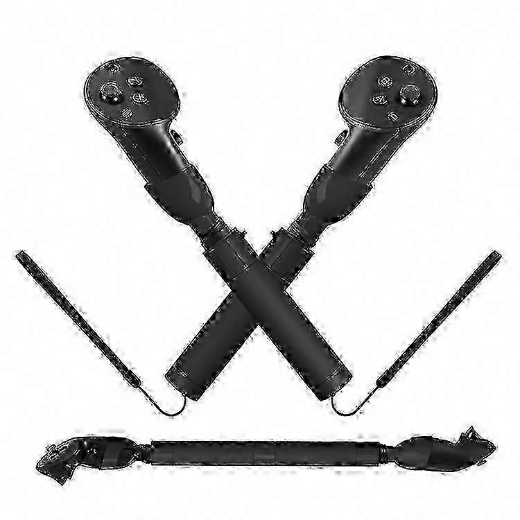 VR Golf Handle Controller Grip Extension compatible with Oculus/Meta Quest - Black