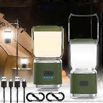 Portable Camping Lantern Rechargeable -4inch, 2000LM LED Camping Lights Lantern