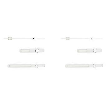 2x 62mas Solid Watch Hands Fit Nh35 Nh36 Eta2824 2836 St2130 Movement Japan C3 Super Green Three-di