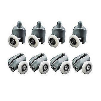 12pcs Shower Door Wheels Enclosure Replacement Sliding Single Wheel Rollers Runners Wheels For Door Window Cabinet