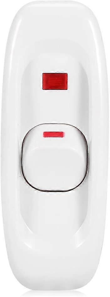 Lamp Switch, AC 250V 10A Inline on/Off Table Desk Table Lamp Cord Cable Switch with Indicator Light