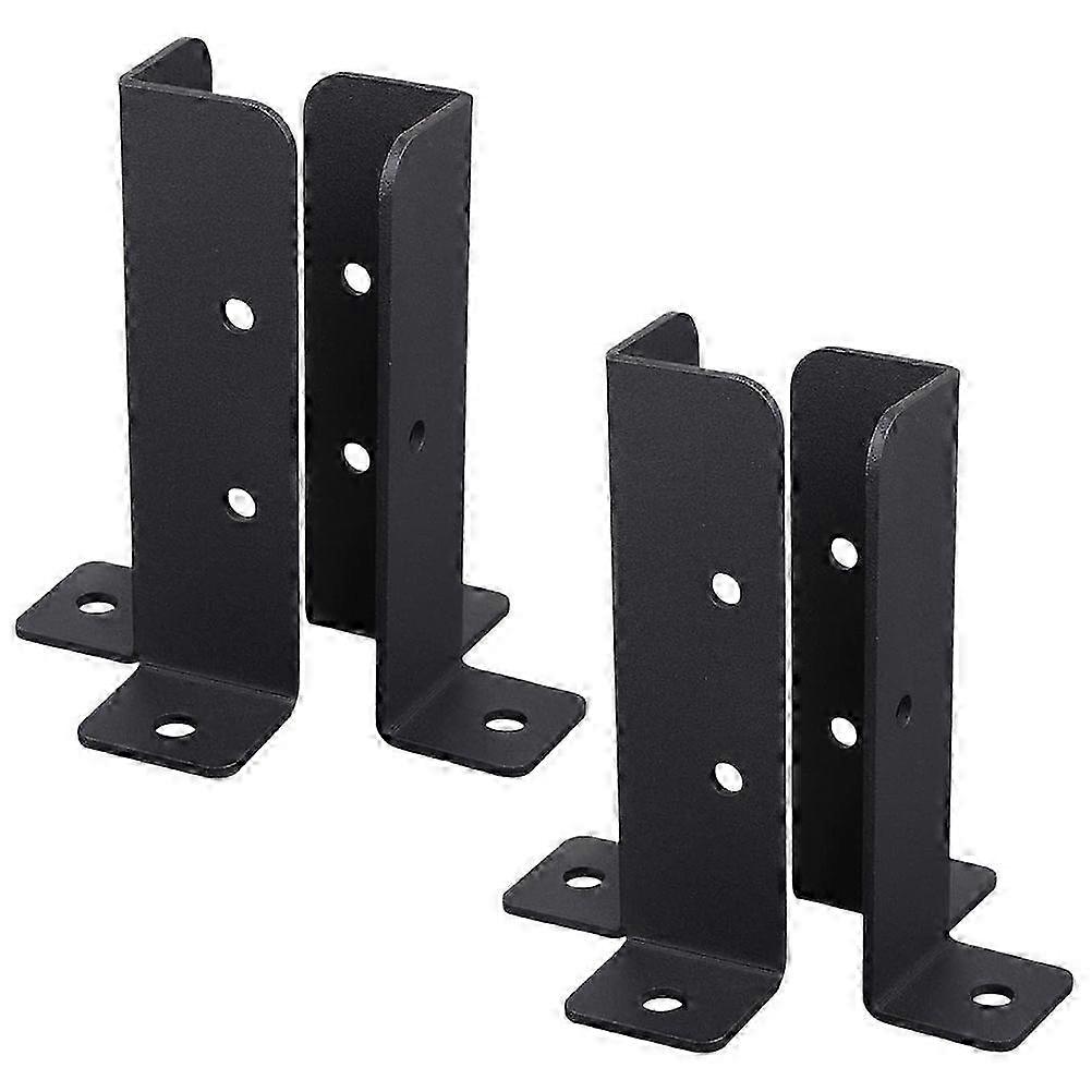 4pcs Post Base Brackets Heavy Duty Brackets Wood Fence Post Base Brackets