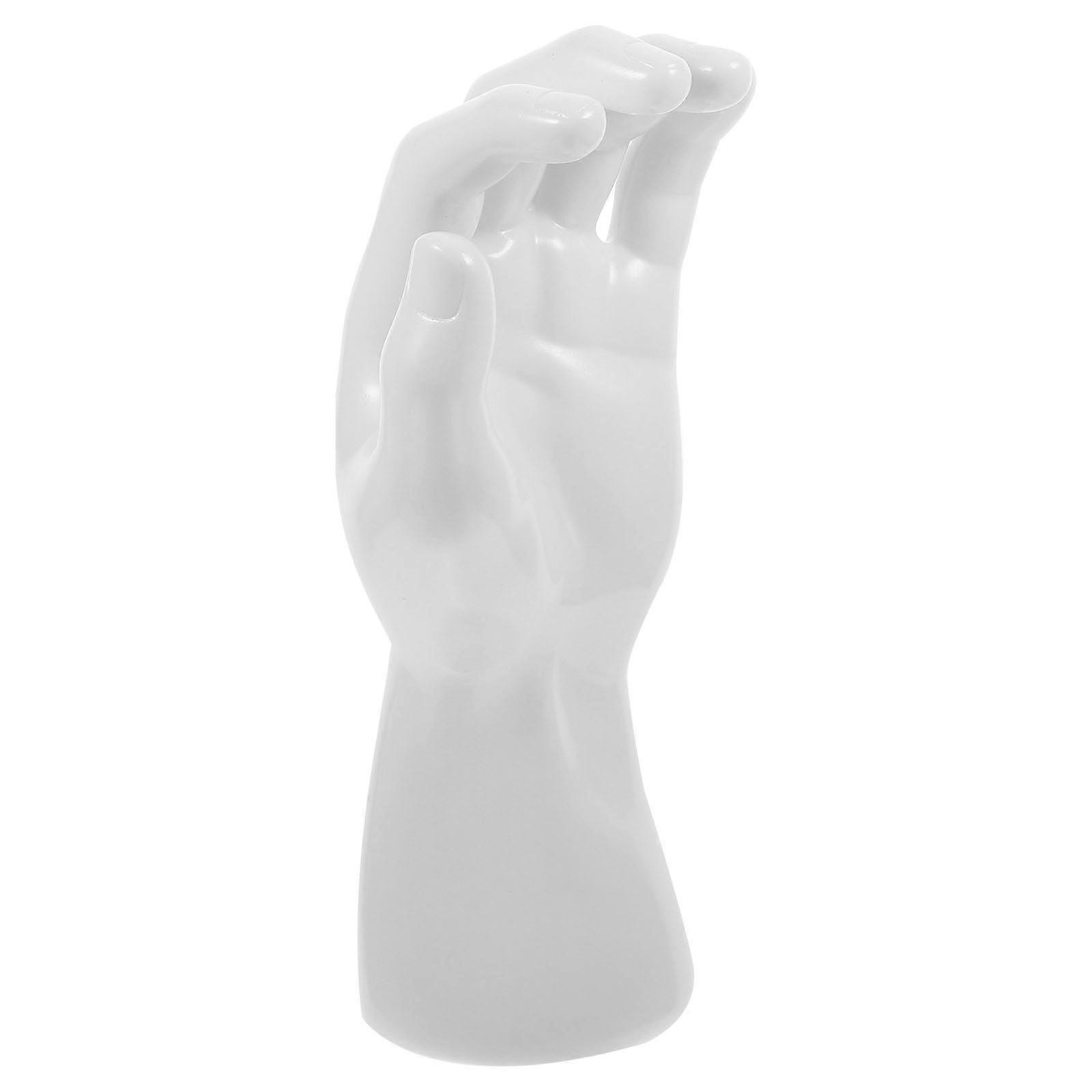 White Hand Model Display Stand for Ring Display Holder