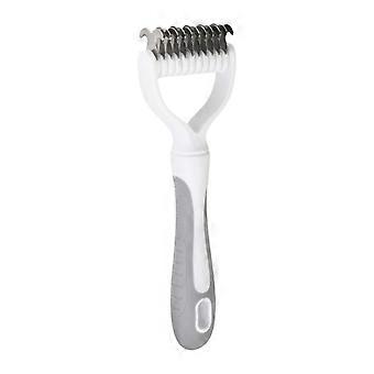 Undercoat Rake for Shedding - with Non Slip Handle - for Thick Fur Pets