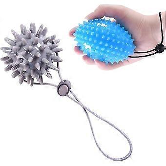 Boule de massage de boule de thérapie de thérapie de la main de musculation de doigt de 2 pcs pour le dispositif de résistance de renforcement de la main entraîneur de force de la main pour l’exercice de la main et la rééducation