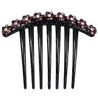 Vintage strass flor pente pente casamento pente headpieces acessórios de cabelo decorativo para as mulheres