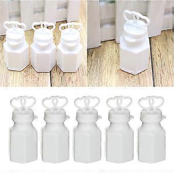 Bubble Sticks Double Heart Shape for Wedding Use 24Pcs White Bubble Tubes