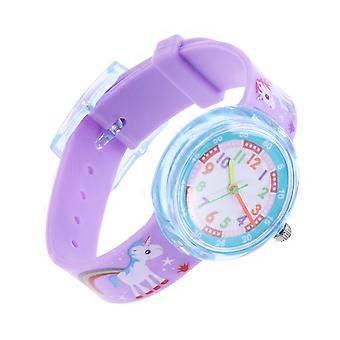 Children's Silicone Unicorn Cartoon Watch Waterproof Style for Kids