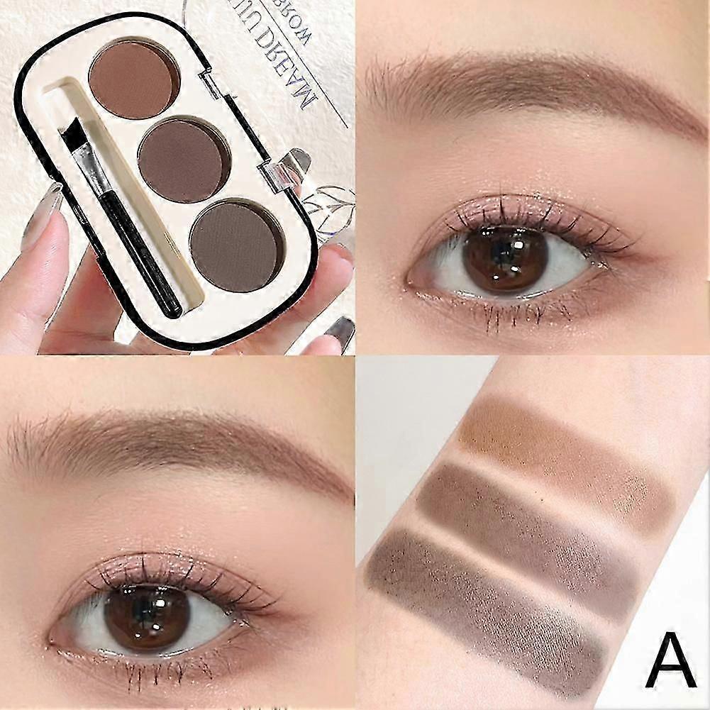 Three-color Eyebrow Powder Palette