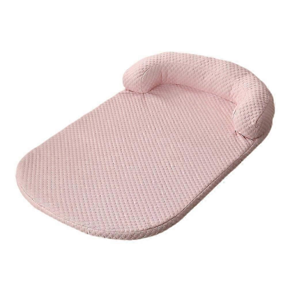 Cooling mat for pets with removable self-cooling fabric