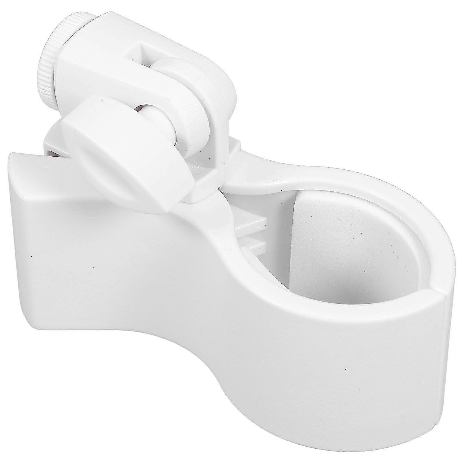 Microphone Clip Adjustable Mic Stand Holder for 2Pcs White Plastic