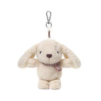 Mini Hanging Rabbit Doll With Plaid Scarf For Bag Charm & Gift