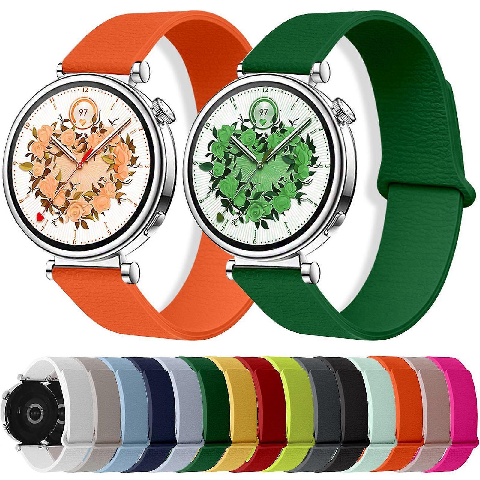 Lychee Pattern Magnetic Loop Silicone Watch Band