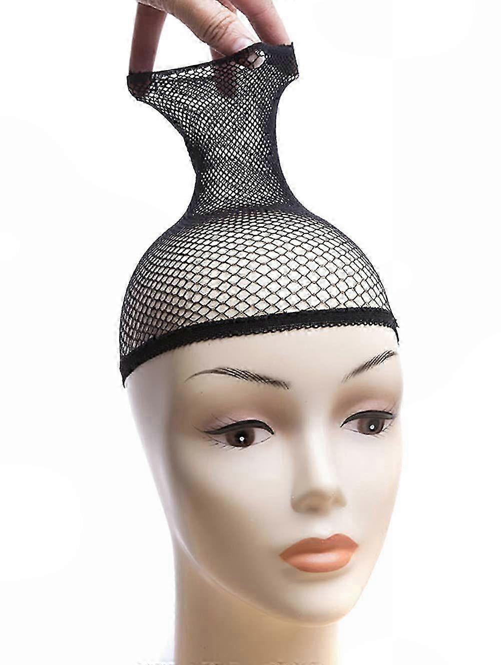Durable Elastic Mesh for Secure Coverage, 3 PCS Black Wig Net Caps