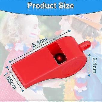 Plastic Whistles for Children, Pack of 24 Sports Whistles with Lanyard, for School Sports