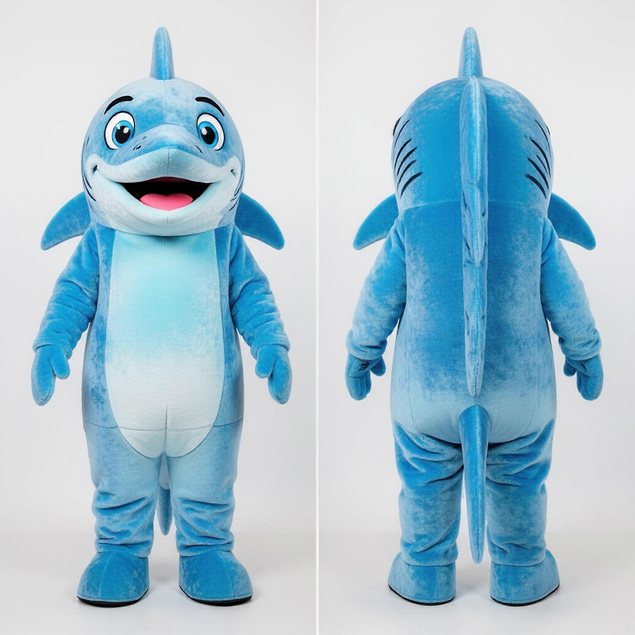 MASTICOT Sky Blue Streamlined Barracuda Mascot